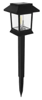 2xLampa solarna ogrodowa kinkiet latarenka retro wbijana biała ciepła