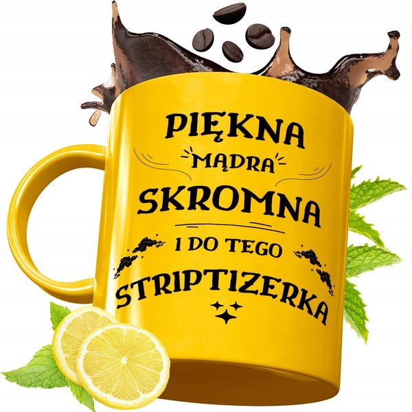 Złoty Kubek Premium Dla Striptizerki Prezent Z Nadrukiem Ze Zdjęciem zdjęcie 1