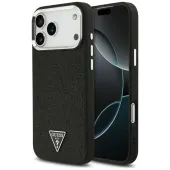 etui guess glitter triangle logo magsafe do iphone 17 pro max - czarne