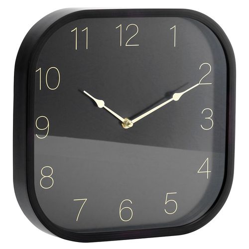 Zegar ścienny czarny złoty 30 cm na Arena.pl