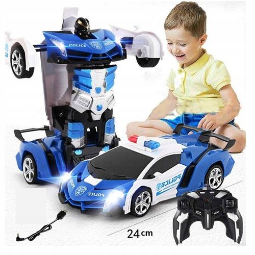 2w1 SAMOCHÓD STEROWANY RADIOWÓZ ROBOT POLICJA AUTOBOT PILOT TRANSFORMACJA na Arena.pl