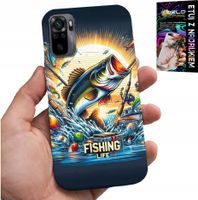 ETUI DO XIAOMI NOTE 10 / 10S - WZORY DLA WĘDKARZA, RYBY, DORSZ, ŁOSOŚ