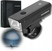 LAMPKA ROWEROWA PRZEDNIA ROCKBROS 260LM Z USB-C, IPX4, MOCNA, USB,