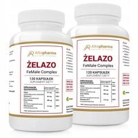 ŻELAZO CHELAT WITAMINA B9 B12 C WEGE 2x120 kap