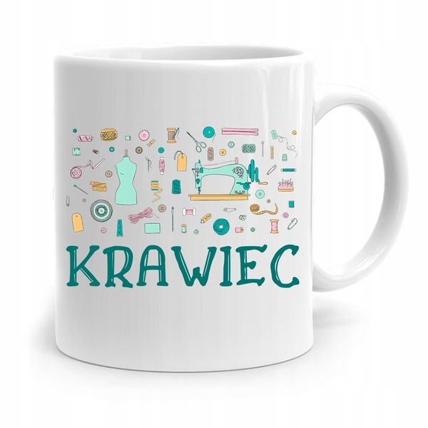 Kubek Prezent Krawcowej Krawca Krawiec Z Nadrukiem Ze Zdjęciem zdjęcie 1