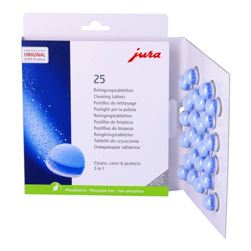 ORYGINALNE Tabletki CZYSZCZĄCE do ekspresu JURA 3w1 3-fazowe zestaw 25szt na Arena.pl