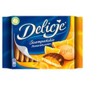 Delicje Biszkopty z galaretką pomarańczową oblewane czekoladą 294 g