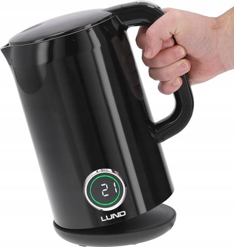 CZAJNIK ELEKTRYCZNY LUND 2200W 1,7L CZARNY Z REGULACJĄ TEMPERATURY na Arena.pl