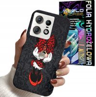ETUI DO MOTOROLA EDGE 50 PRO - MYSZKA MINNIE MICKEY MINI + FOLIA