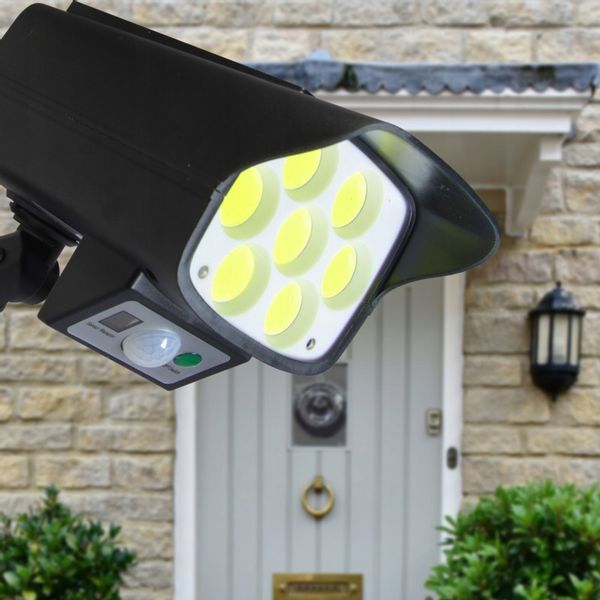 Lampa Solarna Reflektor Led Cob Atrapa Kamery Z Czujnikiem Ruchu zdjęcie 2