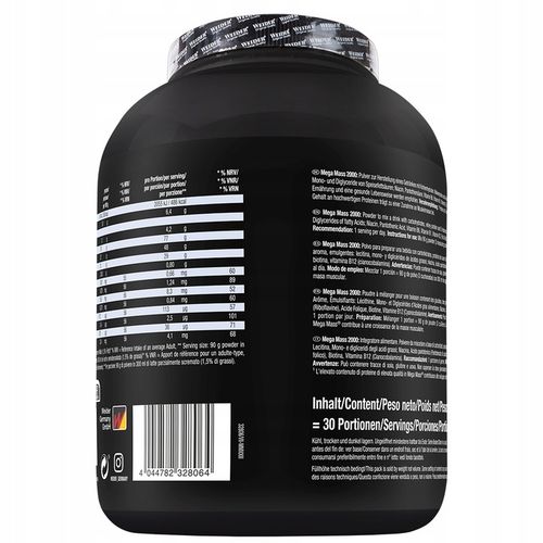 Weider Mega Mass 2000 2.7 kg Czekolada | Mass Gainer na Arena.pl