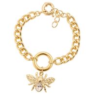 Bransoletka mucha z klasycznym kryształem