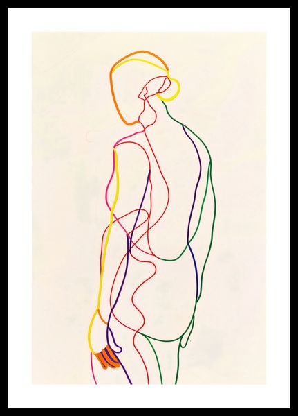 Plakat 30x45cm Tęczowy Zarys zdjęcie 3