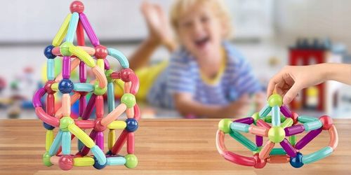 Klocki Magnetyczne Konstrukcyjne Edukacyjne Dla Dzieci Duże Elementy 98 El na Arena.pl