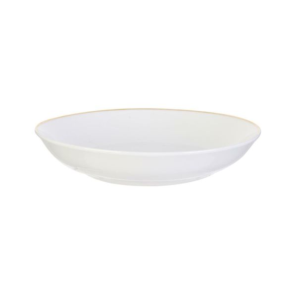 Talerz głęboki Pearl Gold 20cm biały zdjęcie 2