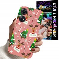 ETUI CASE DO OPPO RENO 8T 4G - ŚWIĄTECZNE WZORY NA ŚWIĘTA RENIFER CHOINKA