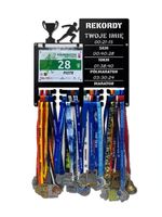 Wieszak na medale i numery startowe REKORDY BIEGOWE RUN twoje imię 348.1