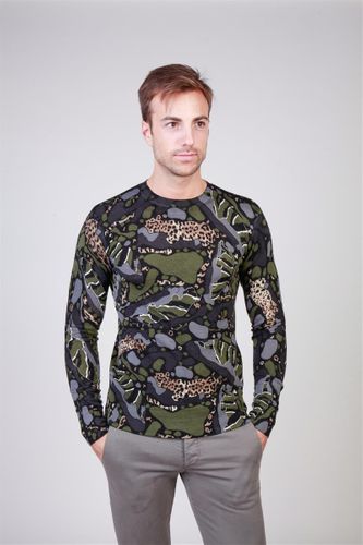 Cavalli Class sweter męski zielony M na Arena.pl