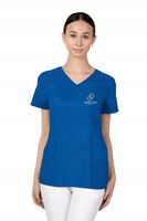 Bluza medyczna stomatologiczna damska HAFT z TWOIM LOGO NAPISEM 5 sztuk