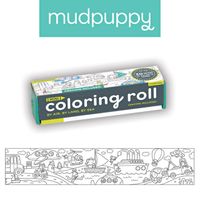 Mudpuppy : Kolorowanka w rolce 76cm z 4 kredkami Transport