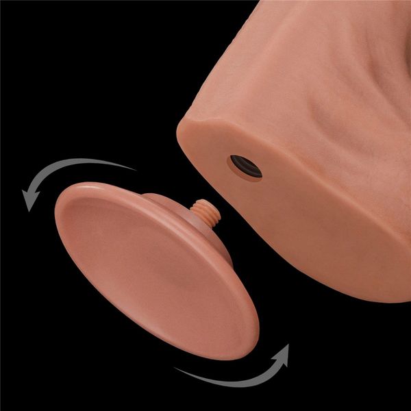 14'' King Sized Sliding Skin Dual Layer Dong zdjęcie 10