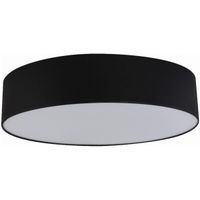 Plafon nowoczesny Rondo 1587 TK Lighting okrągły z tkaniny czarny biały