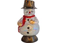 ZNICZ LAMPION FIGURKA OZDOBA BAŁWAN SZKLANY+WKŁAD