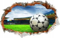 Naklejka samoprzylepna dziura 3D piłka nożna TANIO