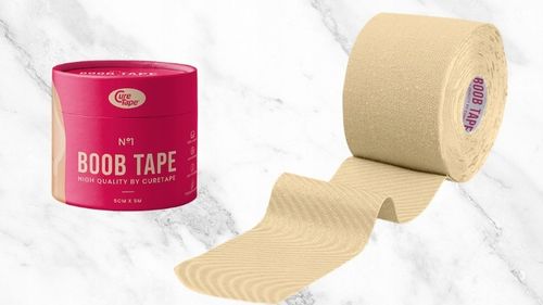 TAŚMA MODELUJĄCA PODNOSZĄCA BIUST Z NASUTNIKAMI BOOB CURETAPE 5CMX5M BEŻOWY na Arena.pl