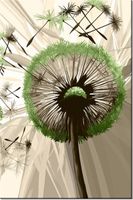 80CM 120 OBRAZ DMUCHAWCE ZIELENI ŚCIENNY