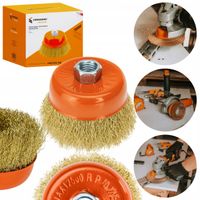 SZCZOTKA DRUCIANA CZOŁOWA KARBOWANA MOSIĘŻNA 3″ M14 75MM VERGIONIC