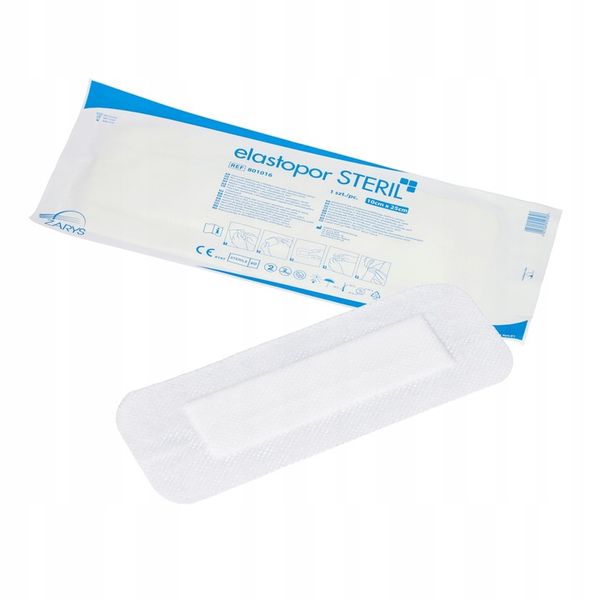 Elastopor Steril 10 cm x 25 cm Opatrunek z wkładem chłonnym jałowy 25 sztuk zdjęcie 3