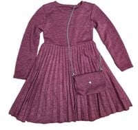 Sukienka plisowana z torebką dla dziewczynki r. 4 lata 104/110