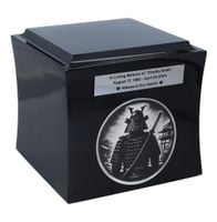 Urna tematyczna z Samurajem Black/Design1/Plakietka