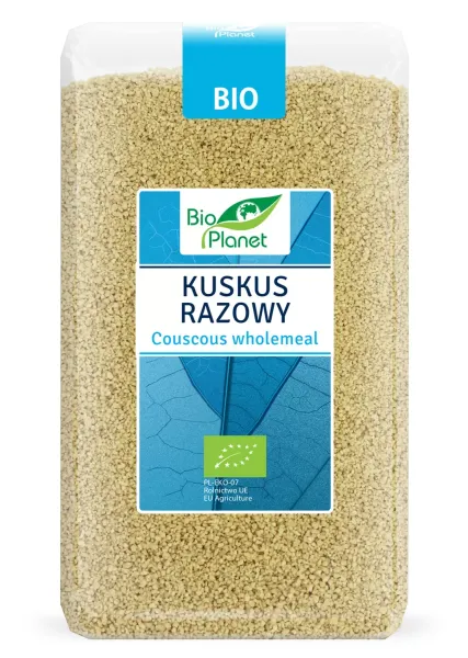 Kasza Kuskus Razowy BIO 1 kg - BIO Planet zdjęcie 1