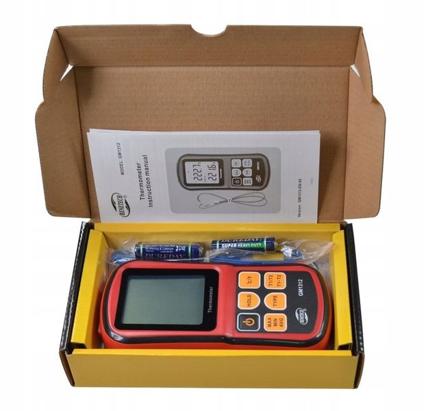 CYFROWY TERMOMETR 2x TERMOPARA TYPU K -50 do 1372 zdjęcie 12