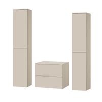 Zestaw łazienkowy szafka + 2 słupki Color Kaszmir (2S 60 + 2D 160 X2)