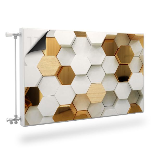 Osłona MAGNETYCZNA Na Grzejnik Heksagony Efekt 3D 110cm x 60cm zdjęcie 1