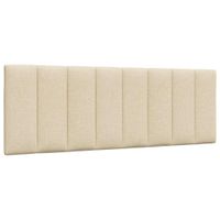 Poduszka na wezgłowie, kremowa, 140 cm, tkanina