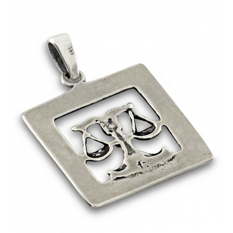 SREBRNY WISIOREK ZNAK ZODIAKU WAGA PRÓBA SREBRA 925 GRAWER GRATIS na Arena.pl