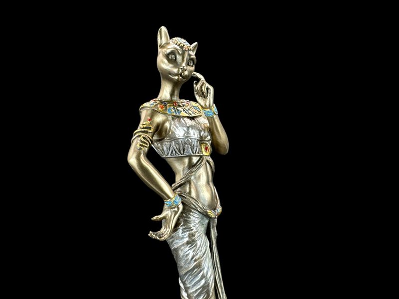 EGIPSKA BOGINI BASTET Z PANTERĄ VERONESE (WU76880A4) zdjęcie 3