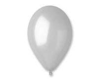 balony metalizowane srebrne 8"/100szt.urodziny