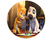 Opłatek na tort Gadający Kot