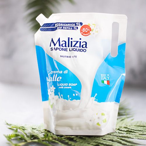 Malizia Mydło Latte Zapas 1L + Malizia Włoskie Mydło W Płynie O Mlecznym na Arena.pl