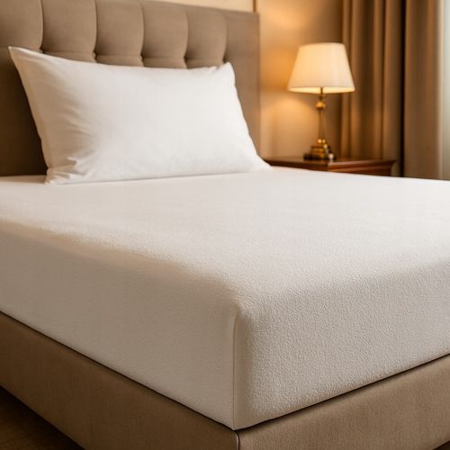 PRZEŚCIERADŁO Z GUMKĄ WODOODPORNE Z BAWEŁNĄ OEKO-TEX GRUBE BIAŁE na Arena.pl