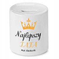 Skarbonka Dla Taty Najlepszy Tata Na Świecie Z Nadrukiem Ze Zdjęciem