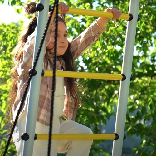 plac zabaw do ogrodu Wesoła Łąka basic - żółty na Arena.pl