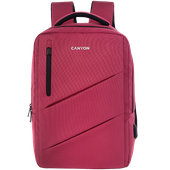 CANYON Plecak na laptopa BPE-5 Miejski USB 15.6'' Różowy
