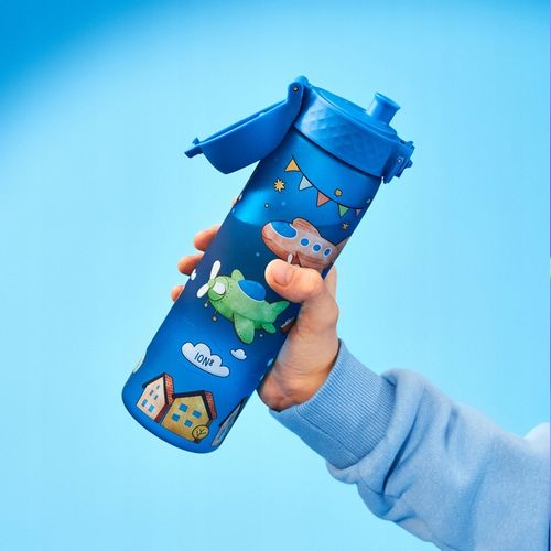 BUTELKA BIDON NA WODĘ DO SZKOŁY PRZEDSZKOLA NIEBIESKI SAMOLOTY ION8 0,5 l na Arena.pl