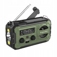 Radio awaryjne solarne na korbkę SOS powerbank 10000mAh latarka dynamo